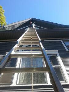Ladder against house from Eric